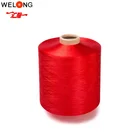 Dope Black Yarn Recycled Polyester Yarn Price 150d Colour Dope Dyed Black Dty Pet Bottle Polyester Recycled Yarn