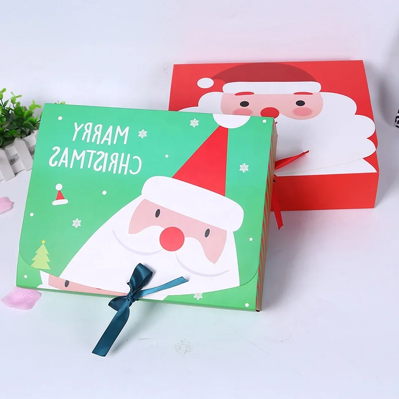 size christmas cartoon packaging boxes fancy cookies carton gift