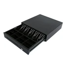 Black Cash Drawer With Panel And Removable Tray