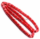 Large Dyed Red Coral Large Drum Beads Wholesale