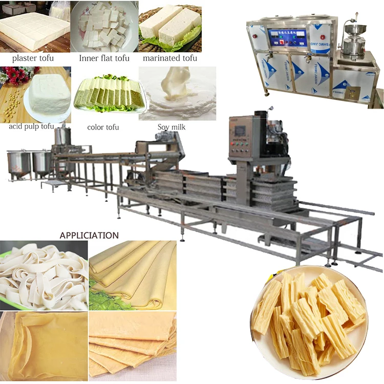 High Efficiency Tofu Sheets Bean Product Processing Machine Production Line Tofu Skin Making Machine manufacture