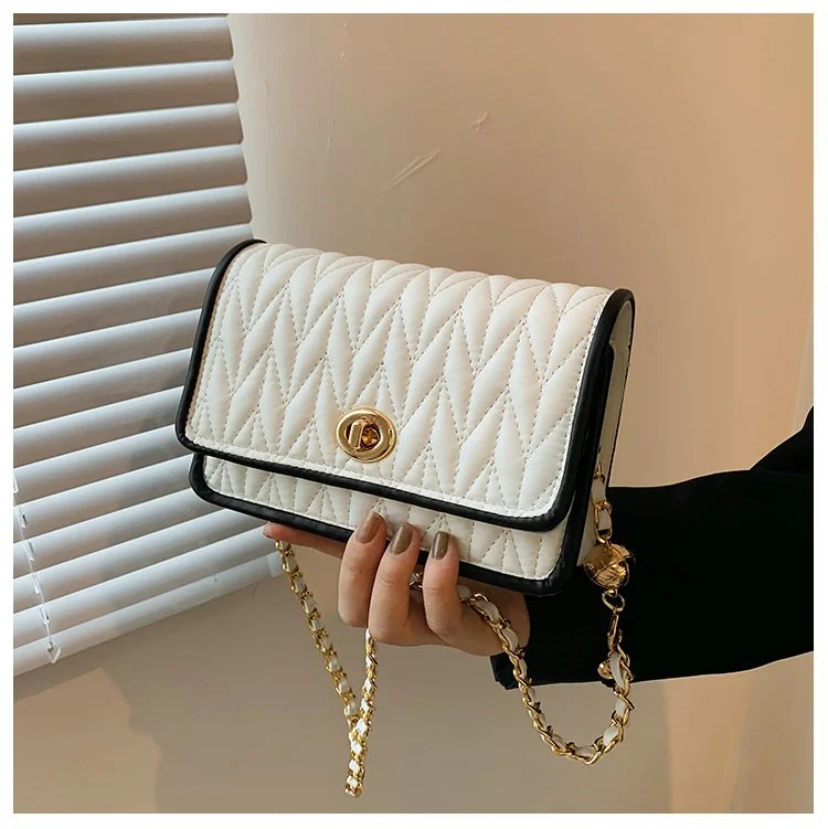 HUAYI  Small Square Chain Women Handbags Chain Strap Messenger Purses Fashion women's shoulder bags