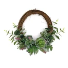 Decoration Wholesale Price Green Wreath Artificial Christmas Flower Festival Home Decoration