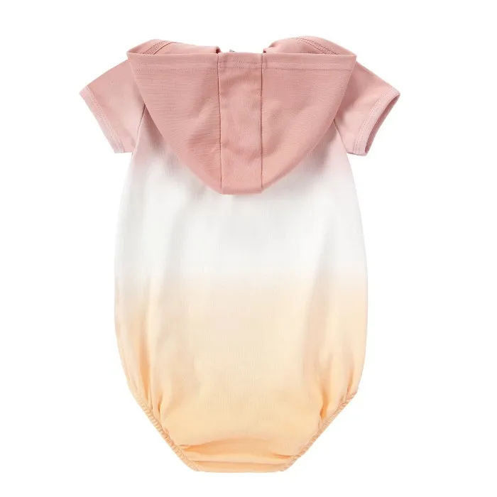 OEM New Design Baby Girls Jumpsuit 0-24  Months Short Sleeve 100% Cotton Tie-dye kid summer Baby Girl Romper
