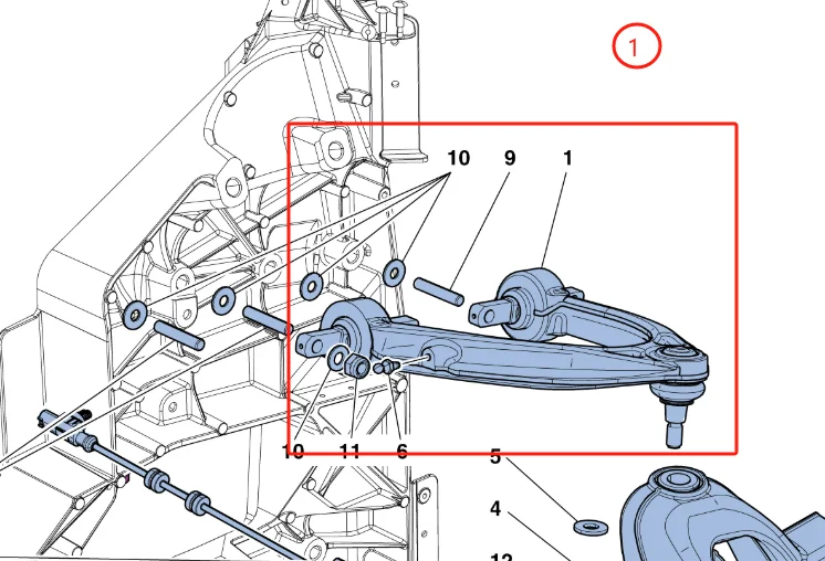 For Ferrari F458 488 248758 248760 Car Parts Original Factory Front Material Control Arm Left Or Right Hand Hanging System Parts supplier