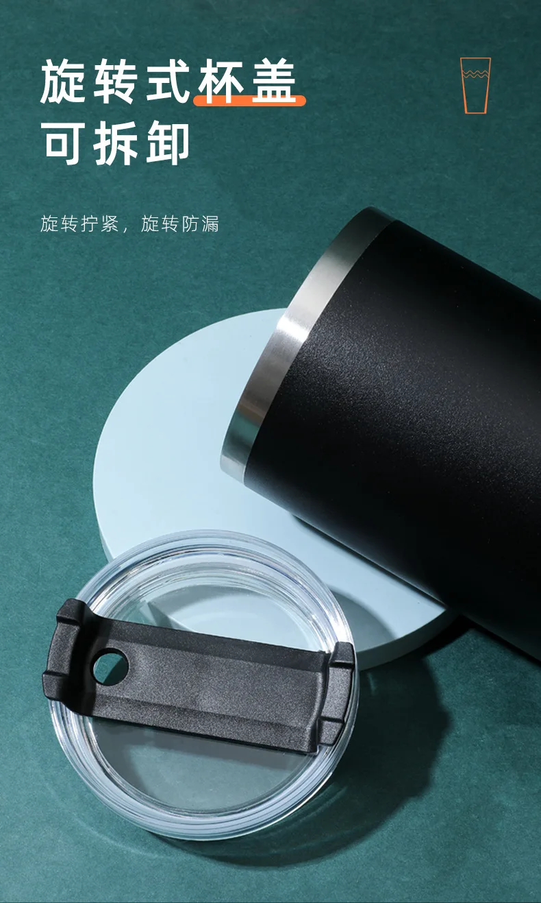 Adventure Double Wall 304 Stainless Steel Vacuum Flask Water Bottle 40oz Tumbler with Lid and Straw