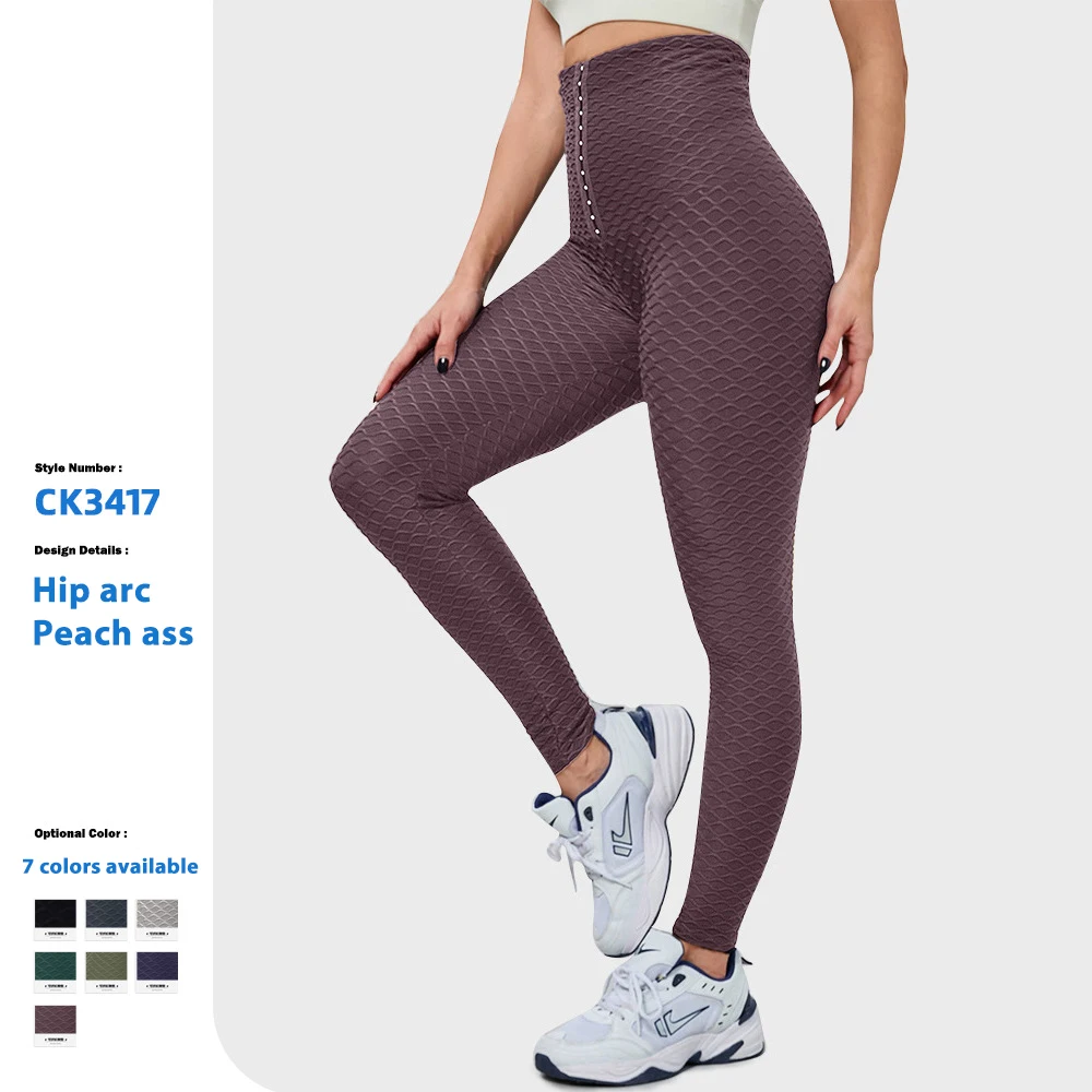 Hot Sale Adjustable Bubble Pants Sexy Girls Wearing Yoga Pants High Waist Gym Leggings For Women