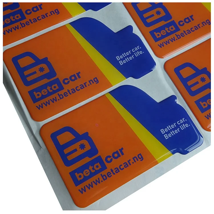 product custom shape adhesive gel car label supplier clear crystal silicone doming sheet m3 logo decal soft 3d resin domed epoxy sticker-4