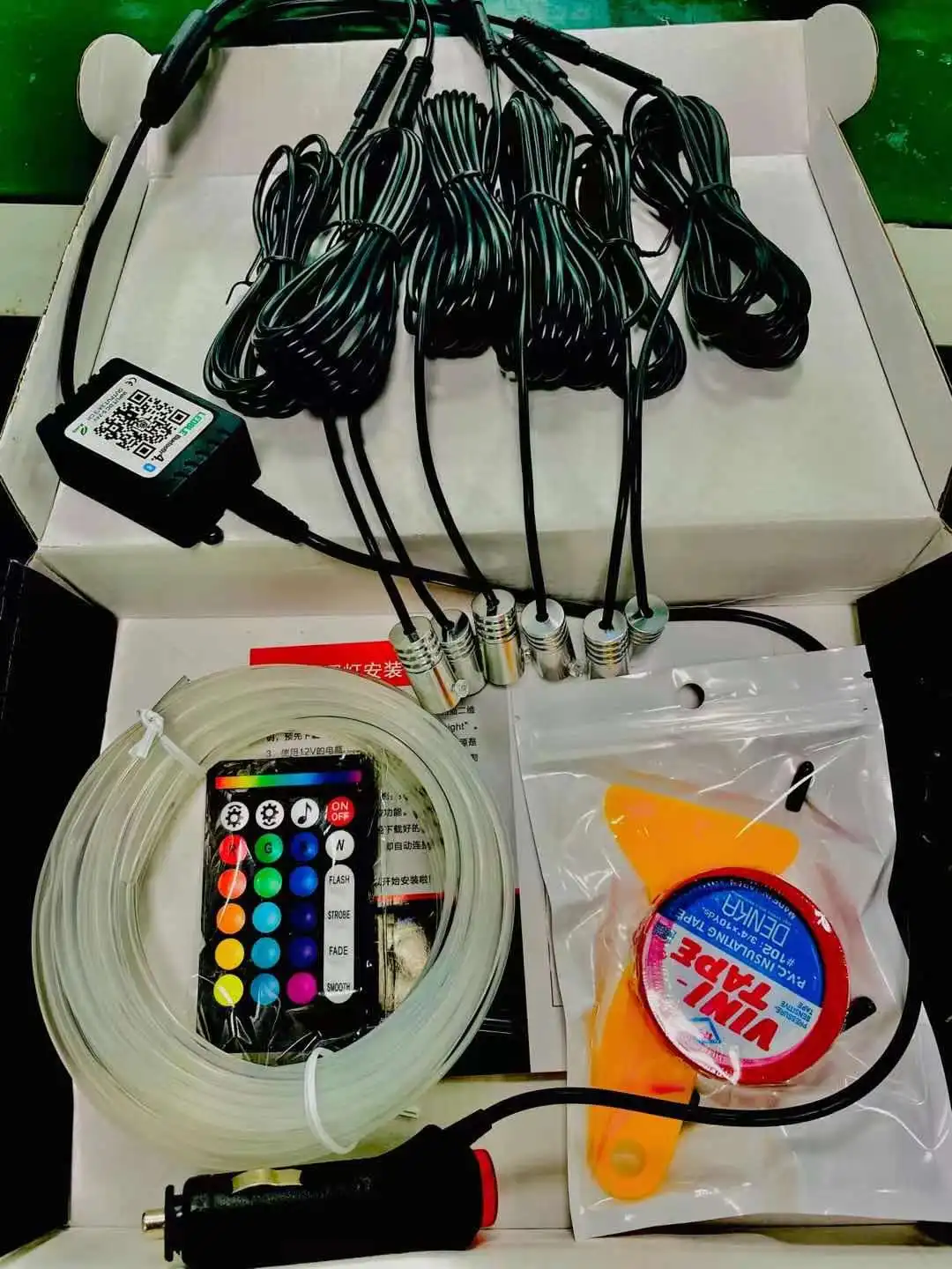 App And Remote Control Neon Ambient Light In Car Interior Led Flexible