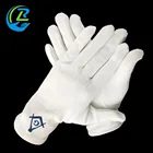 Gloves Masonic White Cotton Gloves Freemason Embroidery Logo Masonic White Cotton Gloves