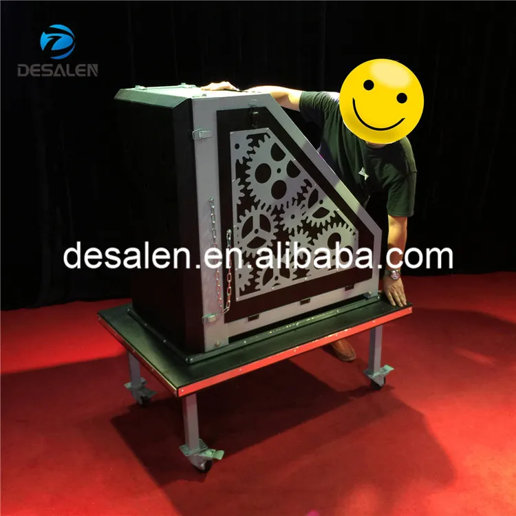 Desalen Large Stage Illusions Eight Swords Box Magic Sword Tricks Props