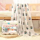 Nursery Baby Print Pattern 100% Organic Cotton Newborn Unisex Nursery Muslin Baby Milestone Swaddle Blankets