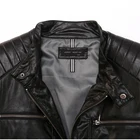 Jacket Wholesale Outdoor Streetwear Custom Winter Fashion Casual Black Mens Motorcycle Leather Jacket