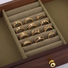Ring 14k JR0169 Open Index Finger Ring 14K Ins Simple Hollow Ring Popular Jewelry Free Samples