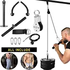 Gym Equipment 3 In 1 Pulley Cable 1.8M Home Cable Pulley System Fitness Pulley System Gym Equipment For Home