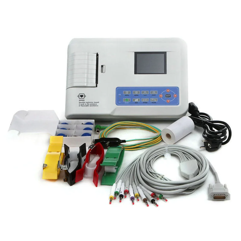 Mdeco Hot Selling Medical Equipment 3 Channel Digital EKG ECG Machine