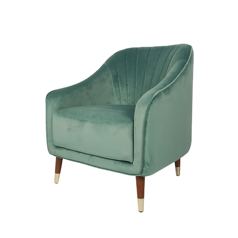 soft green armchair