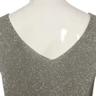 Woman Vest Woman Plus Size Deep V Neck Ribbed With Lurex Sleeveless Lady Tank Casual Plain Vest Sweater