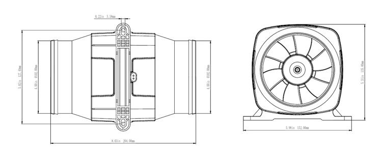 Centrifugal Blower, 12V/24V, 270, CFM - detail 8