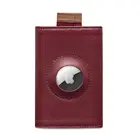 Fashion Luxury Black Leather Wallet Smart Keyring For Apple Airtag Wallet