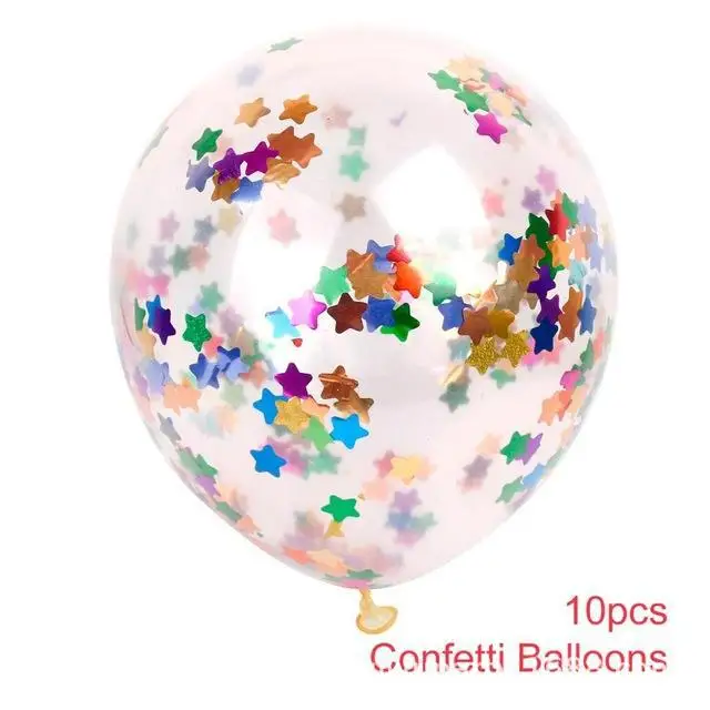 2023 Hot sell Birthday Balloon Party Decoration Aluminum Film Balloon with paillette Party Decoration 12 inch Party balloons