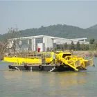 Harvester Easy Operation Rubbish Salvage Boat Grass Cutting Harvester Reed Harvester