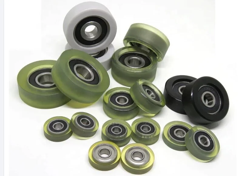 PU60840-11 608RS 8x40x11mm plastic coated bearing polyurethane wheel material