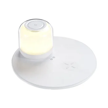 Newest Portable Desktop Electric 3-in-1 Wireless Charger Fast Charging 10W Magnetic Night Light OTP OVP Protection Type-C Mobile