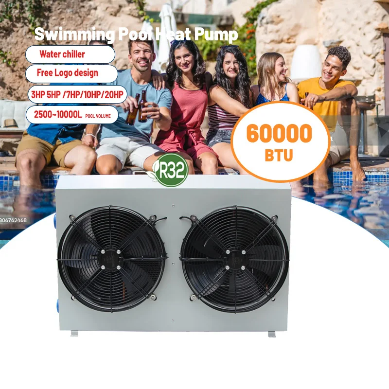 Metal Electric Pool Chiller, 20KW-60KW, R32 - detail 12