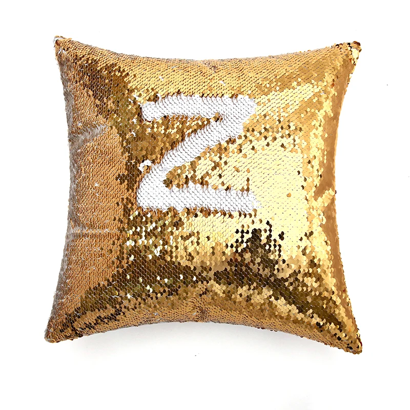 sequin pillow cover