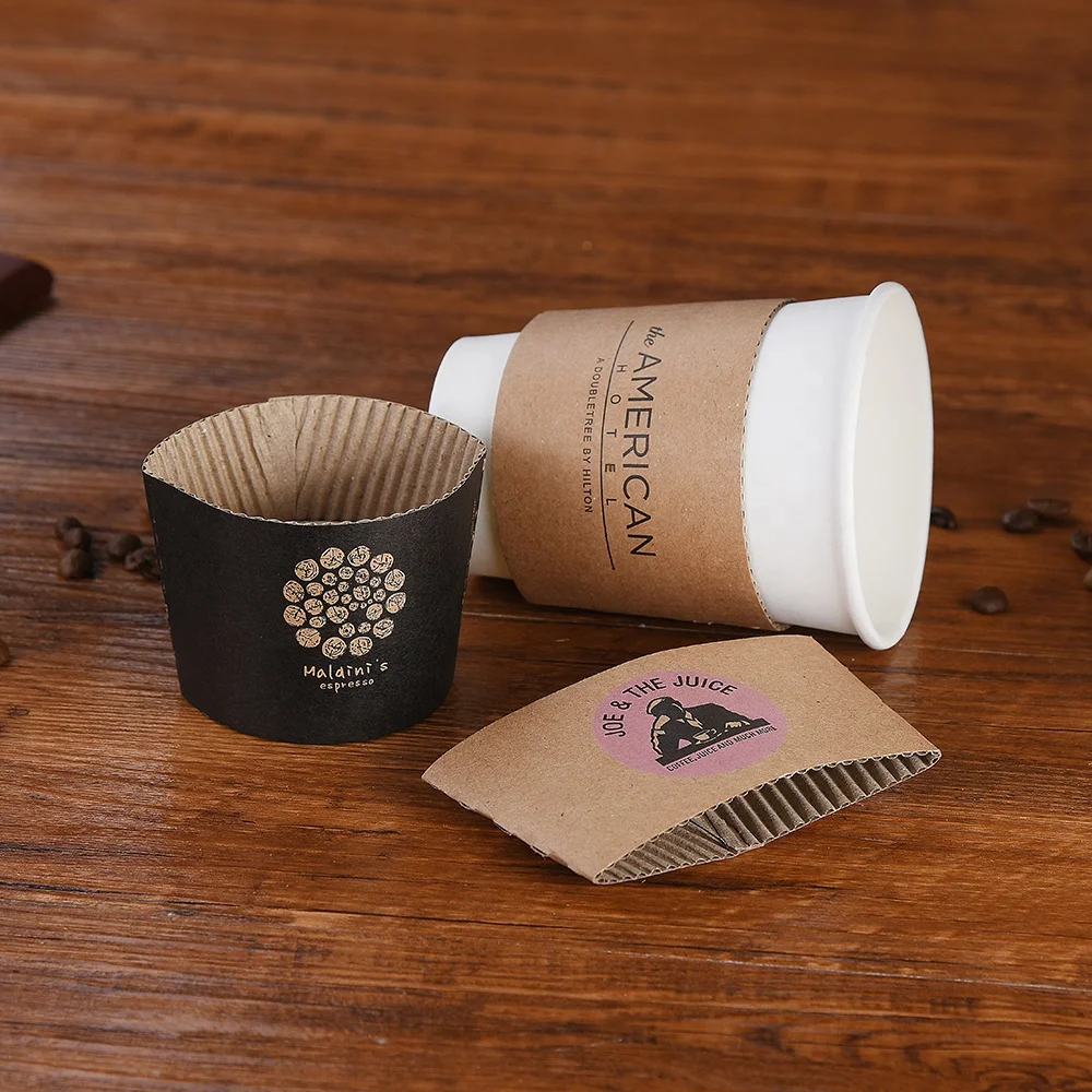 Jacket 700 ct Eco Disposable Brown Coffee Cup Sleeves Clutch 10-20 Oz 