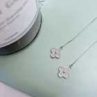 Earrings Earrings Latest Fashion Drop Charm Zircon Earrings Clover Shape Long Earrings For Women