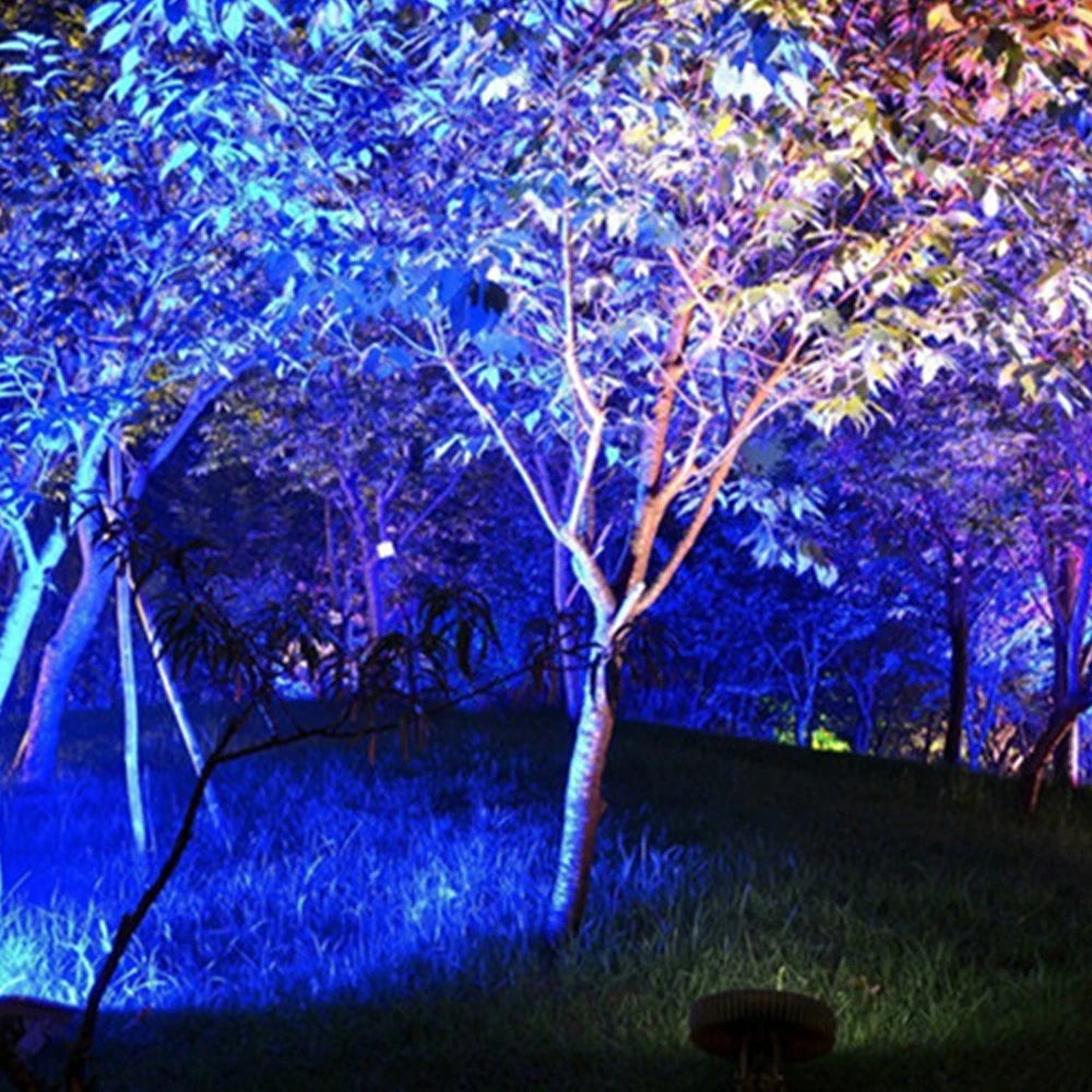 RGB Outdoor Waterproof LED Floodlight for Park Landscape Lighting Color-Changing with Remote Control Spotlights for Trees