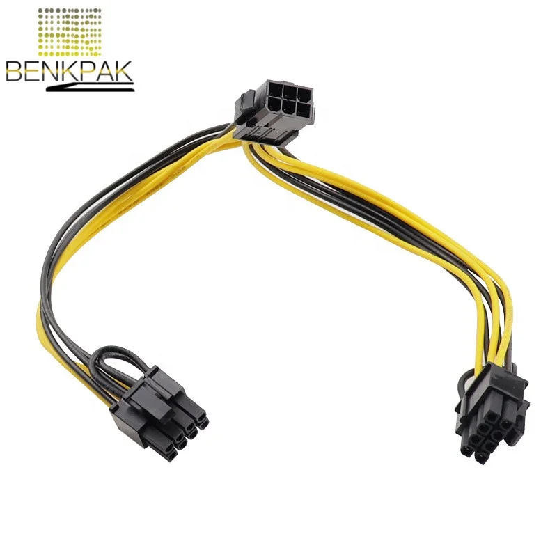 Explanation Ride Inflate Diy Pci-e 6-pin Female To Dual 8-pin (6+2 Pin) Male Video Card Power  Adapter Cable Connector - Buy Video Card Cable,Card Power Adapter,Pc Wire  Connector Product on Alibaba.com