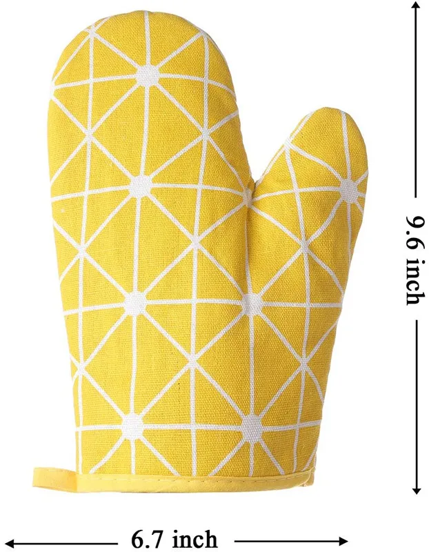 Wholesale Oven Mitts and Pot Holders Set Customized Baking Gloves Heat Resistant Hot Pad Non-Slip Cooking Gloves OEM & ODM