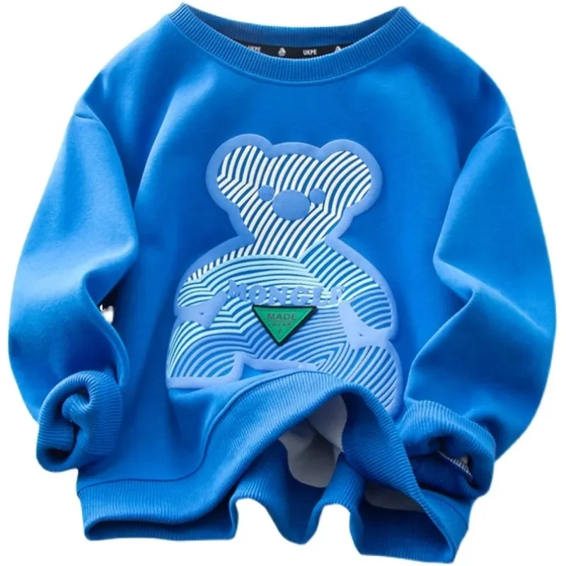 2024 New Design Children's Infant Winter Clothing Outdoor Warm Embroidery Knitted Sweater Boys' Underlay