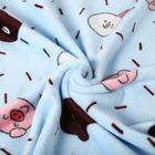 Flannel Fabrics Baby Cute Animal Custom Design Flannel Soft Children Prints Cartoon Fabrics