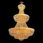 Chandelier For Wedding Traditional Large Gold Crystal Chandelier For Lobby Wedding Decoration