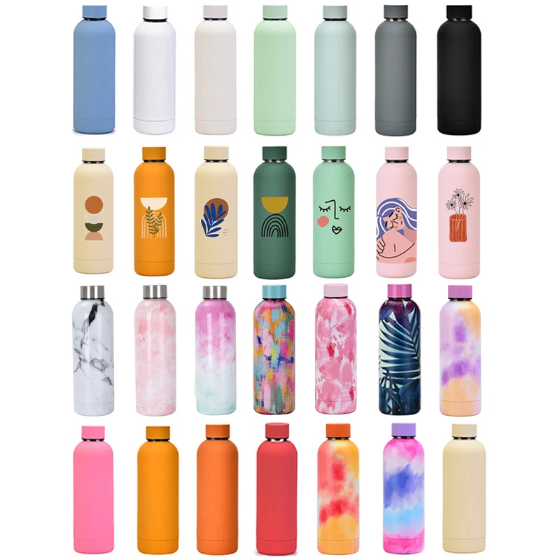 Factory Wholesale Custom print Stainless Steel Small Vacuum Small Mouth Water Bottle