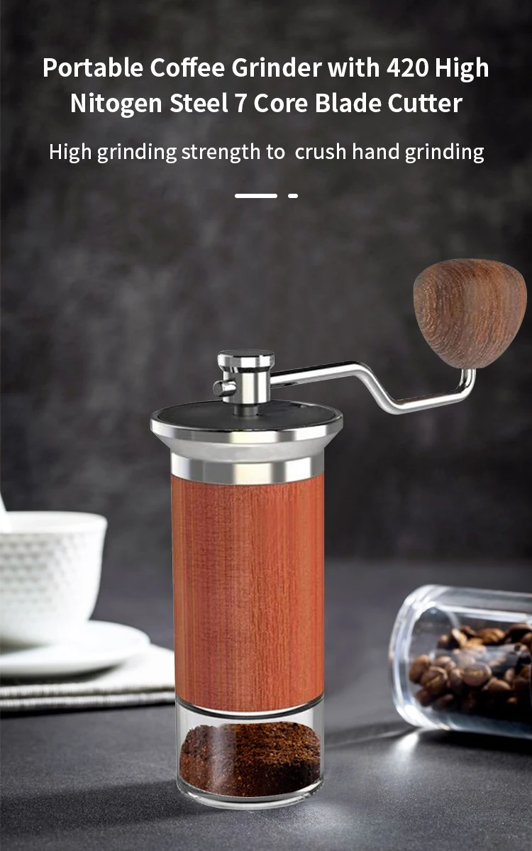 Ceramic Coffee Grinder Hand Grinder Coffee Manual Coffee Grinder with Ceramic Burrs