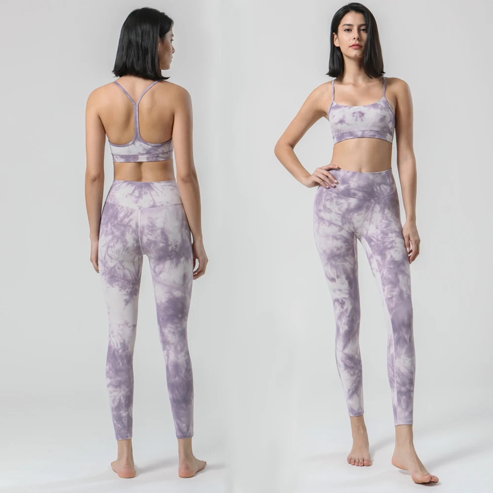 New Tie-dye workout clothing women yoga clothes suits sets fashion sportswear fitness clothes ladies sports suits sets