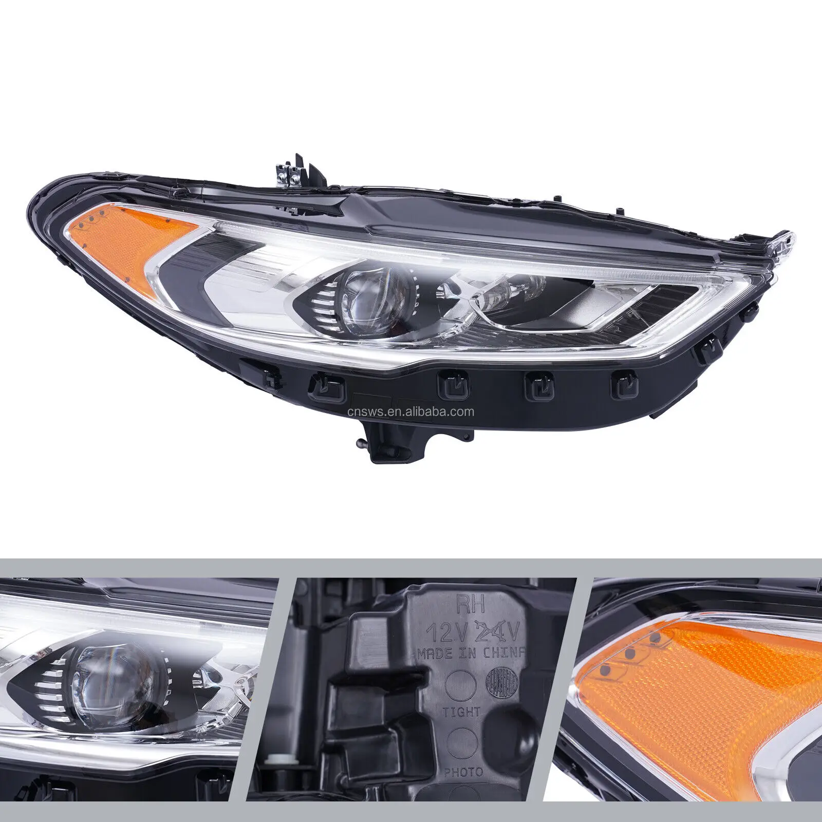 product rh lh headlight factory sale full led headlamp for 2017 2020 ford fusion mondeo-37