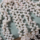 Pearl Wholesale 5mm Thread Rice Beads Pearl Jewelry Loose Pearl Beads Real Rice Pearl Beaded Jewelry