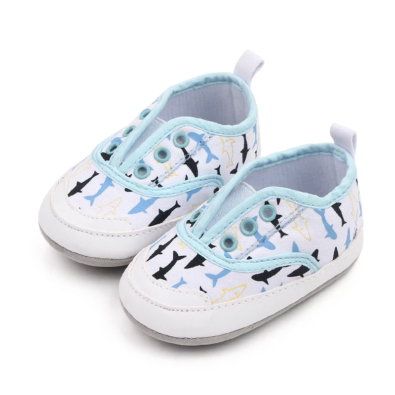 Cartoon Printed Baby Shoes Slip-on Infants Canvas Shoes Spring and Autumn Non-slip Toddler Shoes factory