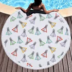 Custom Popular Comfortable Promotional Art Pineapple Sand Free Big Tesalate Beach Towel With Logo