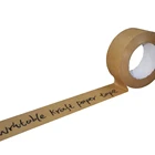 Tape Packing Brown Packing Tape 160mic Strong Glue Writable Brown Kraft Paper Tape For Packing Carton