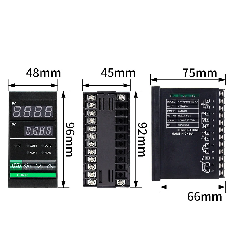 REX C100 RKC factory price Dual output relay or ssr intelligent oven temperature controller with alarm