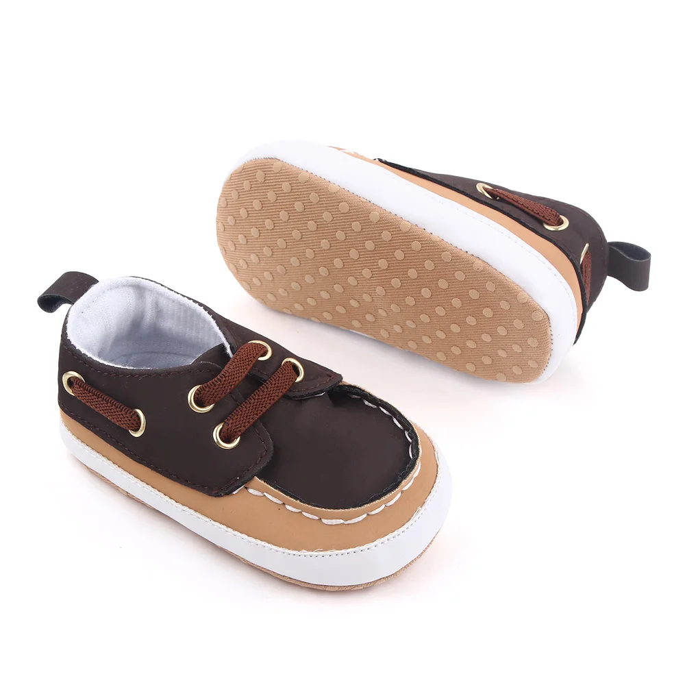 Spring and Autumn 0-12 Months Baby Elastic Soft Soled Color Matching Casual Toddler Shoes supplier