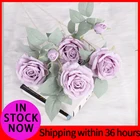 Roses Wholesale Artificial Roses High-quality Artificial Roses 5 Heads Real Touch Artificial Flowers