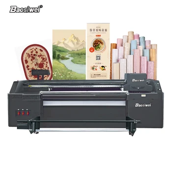 Baosiwei High Efficiency Commercial Inkjet Print Wall Art Banner Large Format Printing Machine Poster Uv Printer For Sale